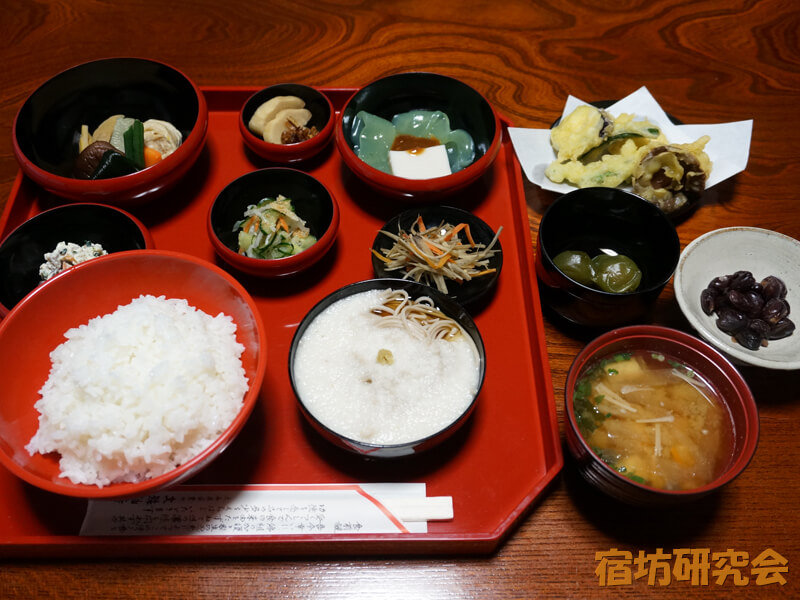 文殊仙寺の精進料理