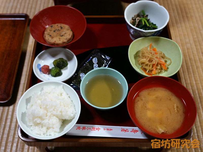 金剛三昧院の朝食