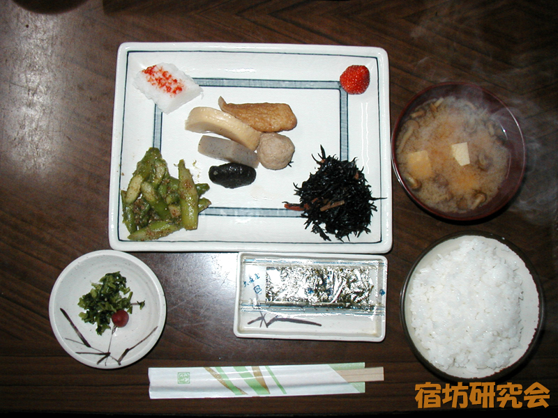 妙顕寺の朝食