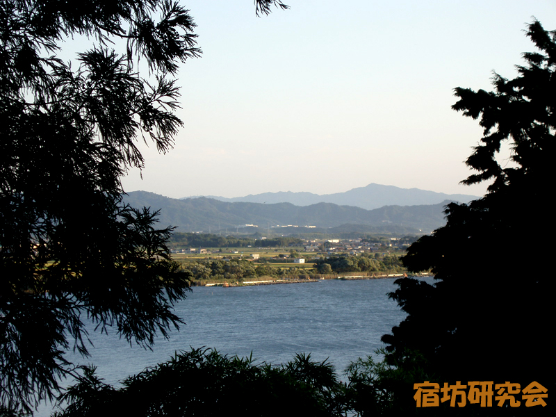 宿坊真静院から見る琵琶湖