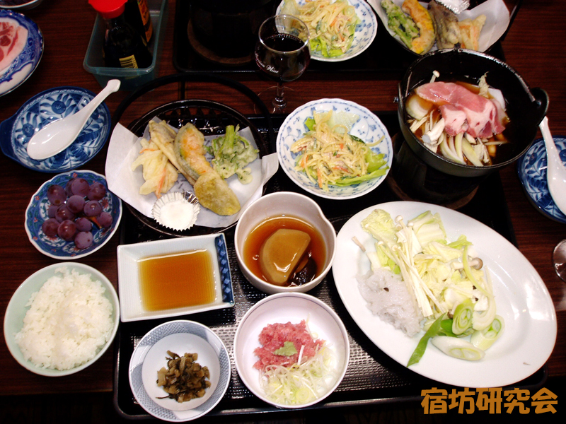大善寺の夕食とワイン