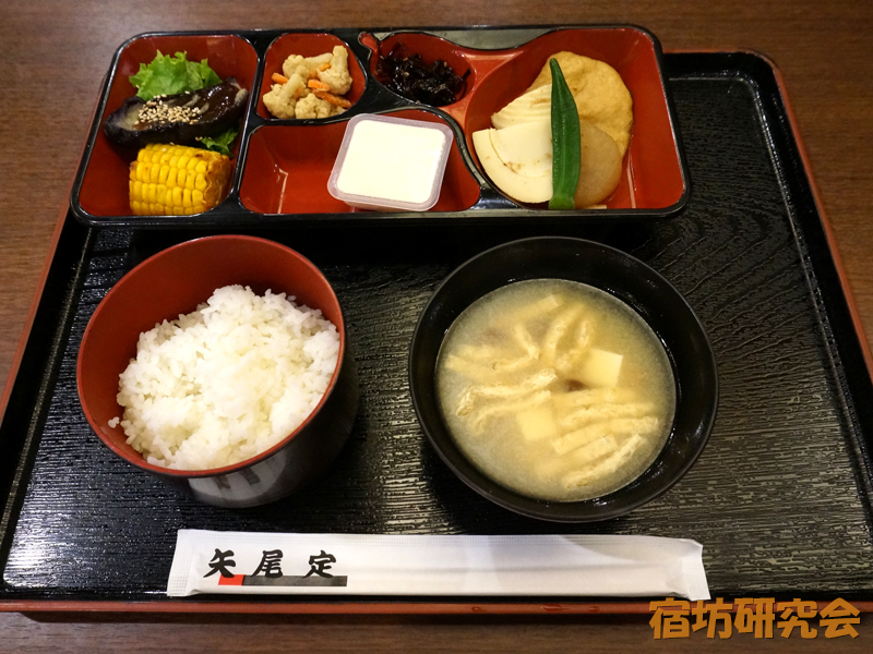 矢尾定の精進料理