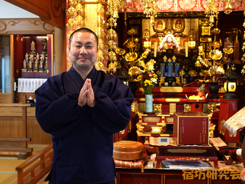 妙海寺の佐々木教道住職
