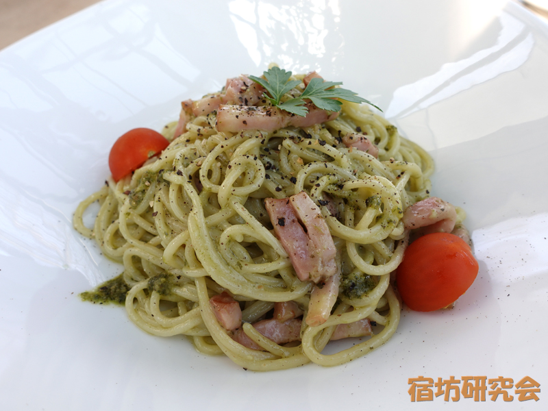 光福禅寺のパスタ