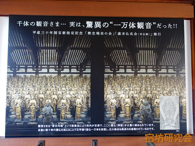 三十三間堂の千体千手観音立像