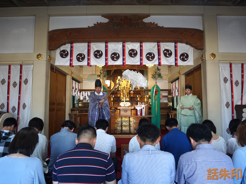 川越八幡宮の神前祈祷