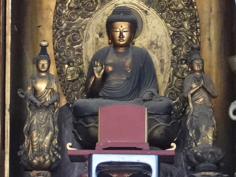 千葉・安心寺の阿弥陀三尊