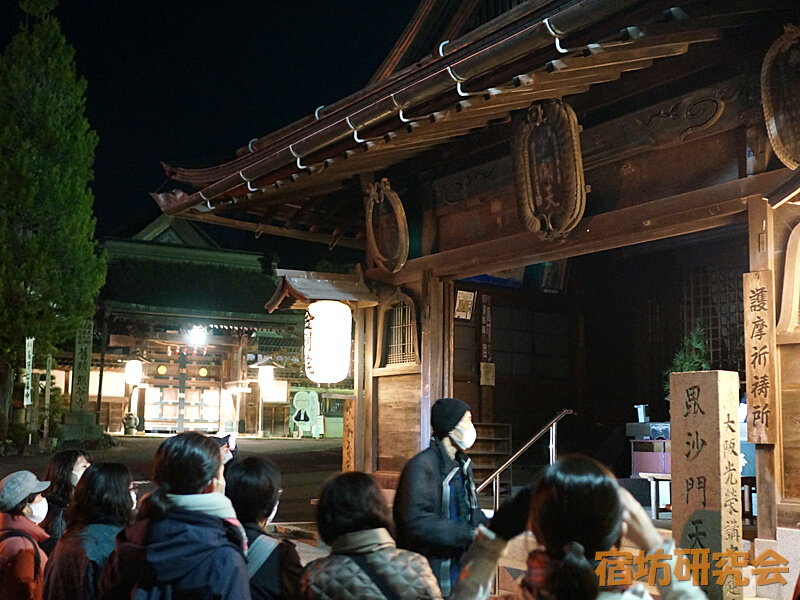 高野山ナイトツアー（恵光院毘沙門堂）